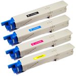 4 stuks Oki C3300, C3400, C3600 toner (Inkt Maxx Huismerk)