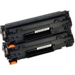 2 stuks Canon 725 toner zwart (Inkt Maxx Huismerk)