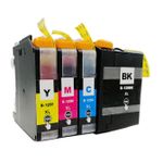 4 stuks Brother LC129 & LC125 inktcartridges super hoge capaciteit (Inkt Maxx Huismerk)
